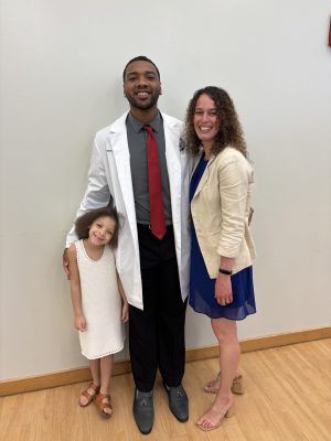 a student physical therapist and his professor